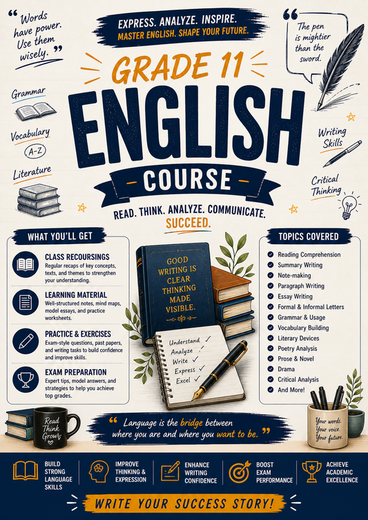 ENGLISH GRADE 11 COURSE