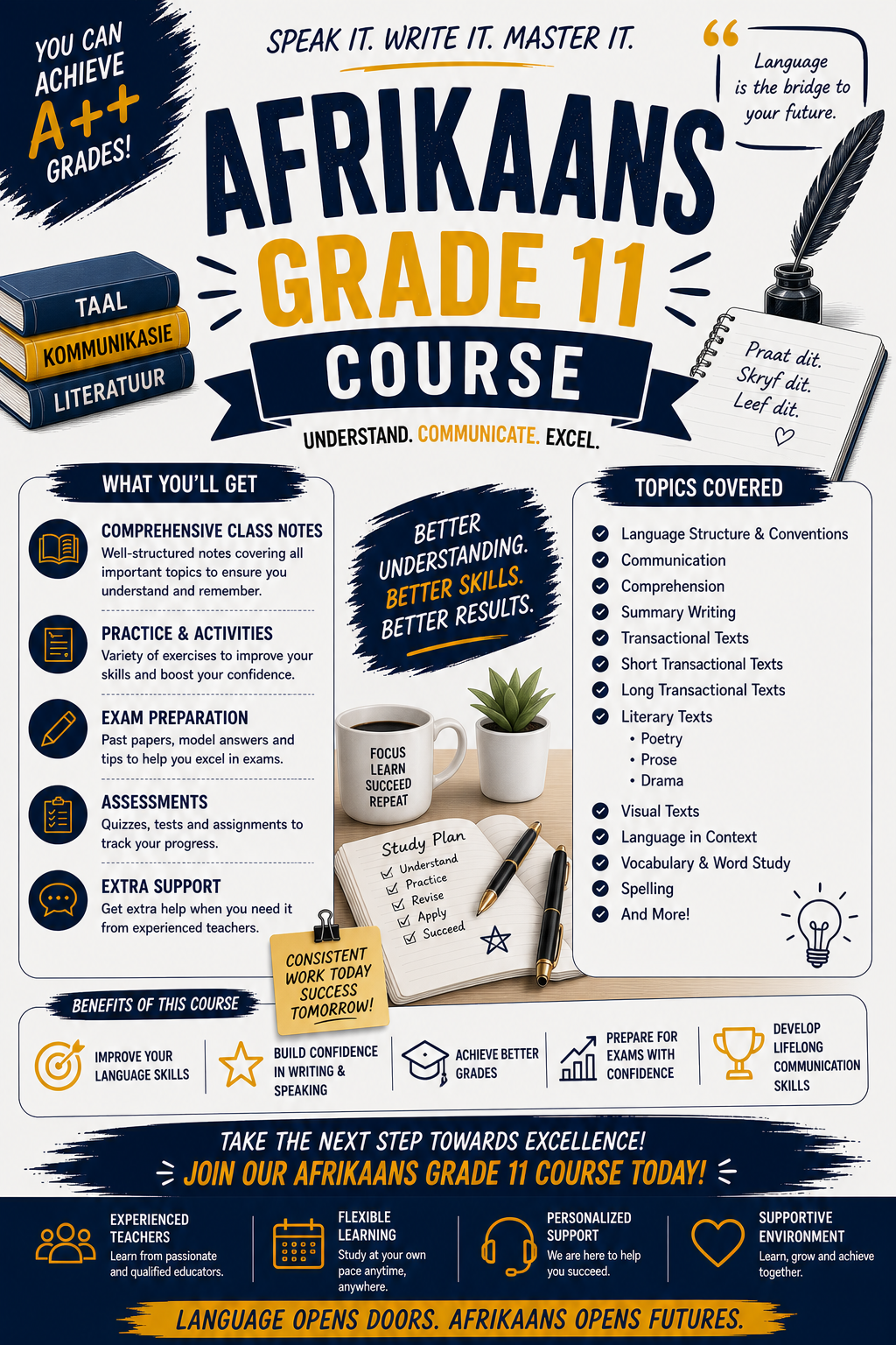 AFRIKAANS GRADE 11 COURSE