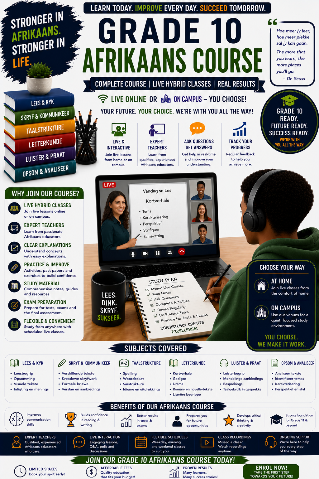 GRADE 10 AFRIKAANS COURSE
