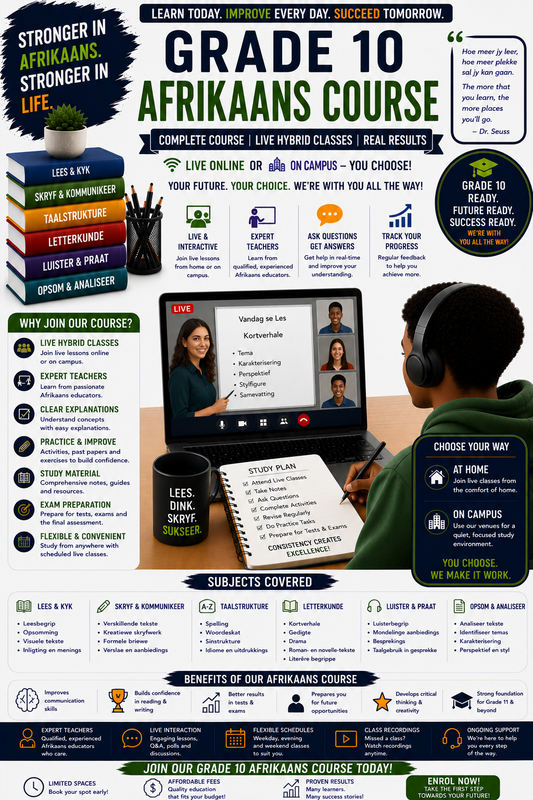 GRADE 10 AFRIKAANS COURSE