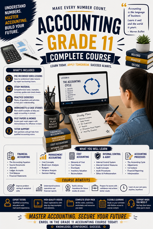 ACCOUNTING GRADE 11 COURSE