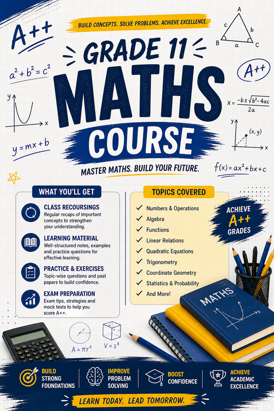 MATHS GRADE 11 COURSE